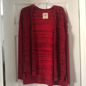 Red holister sweater